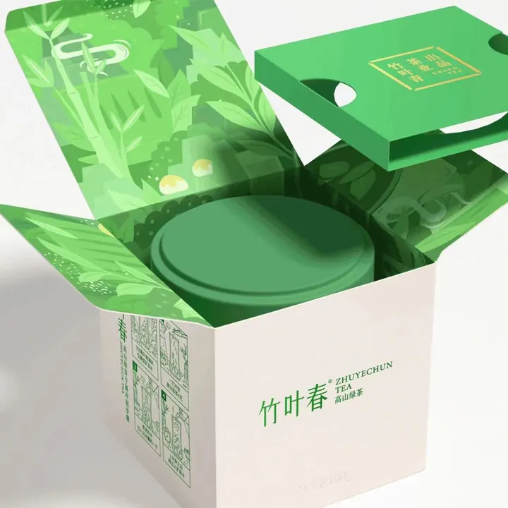 綠色禮品盒 / 開盒